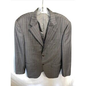 Samuelsohn Men’s Ing Loro Piana Blazer 38R Gray Striped Tasmanian 150’s Wool